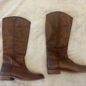 Frye Melissa boots in cognac